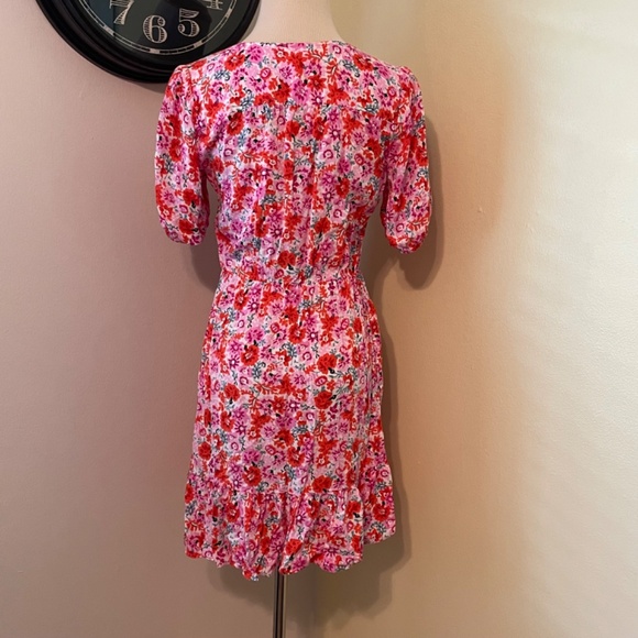 Lucky Brand XS Super soft floral dress with sleeves and POCKETS! - Picture 6 of 8